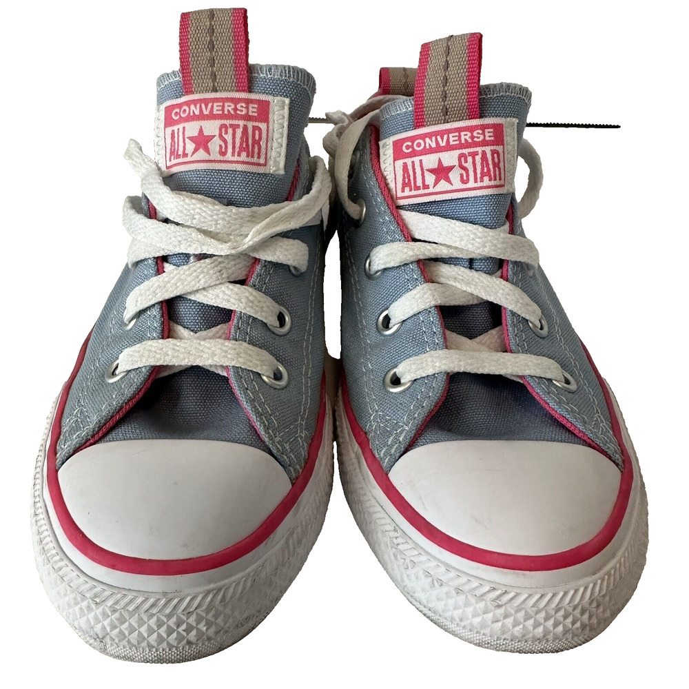 Converse Chuck Taylor, All Star Blue Pink Low Top Sneaker Girls Kids Size 1.5 Jr